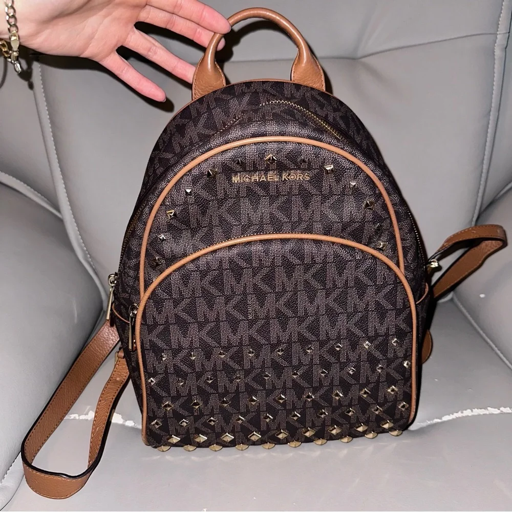 Michael Kors Medium Abbey Backpack Studded